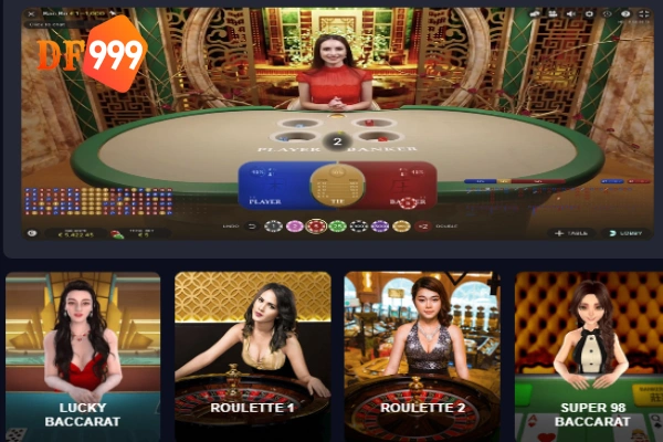 Casino DF999 đa dạng trò chơi đánh bài